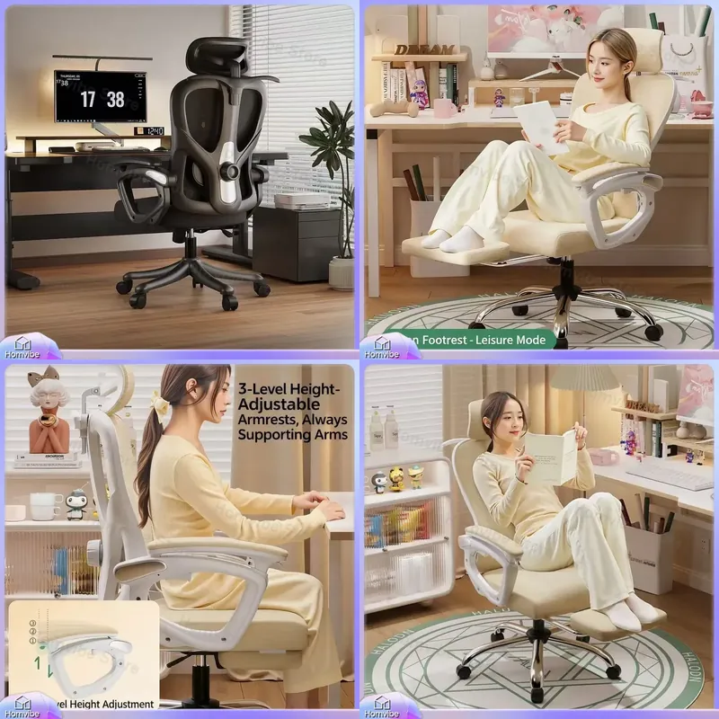 Pc Gaming Chair - Ergonomiczne krzesło gamingowe z podparciem lędźwiowym