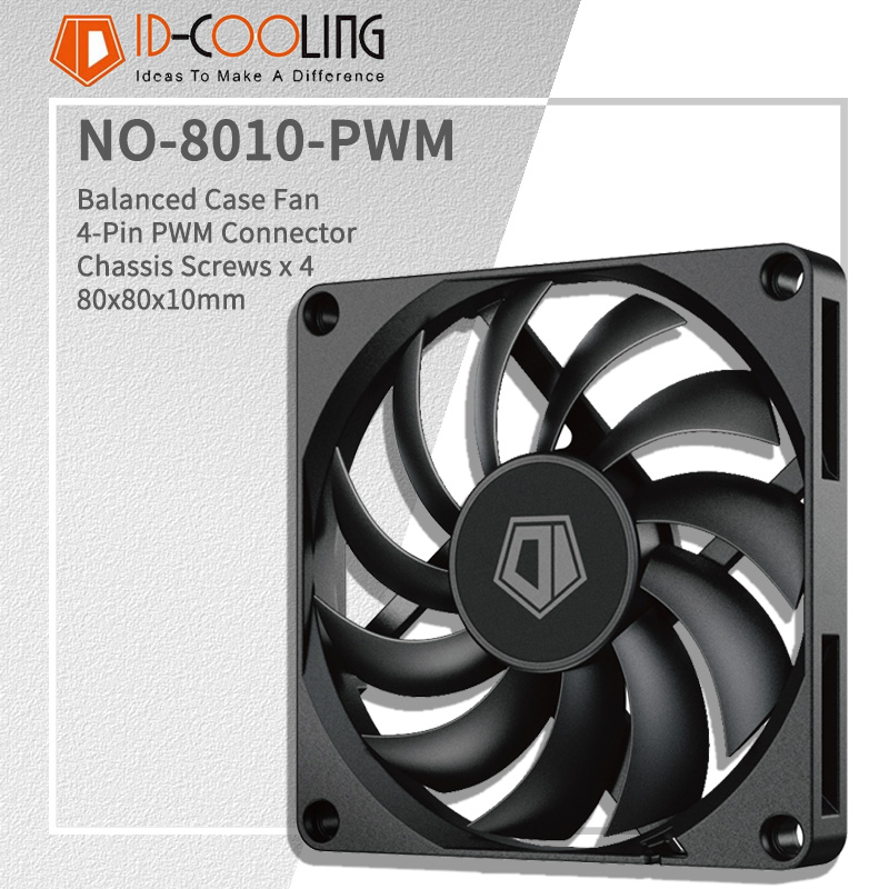 Pc Case Fan - ID-COOLING NO-8010-PWM 80MM Wentylator PC 800-3000RPM