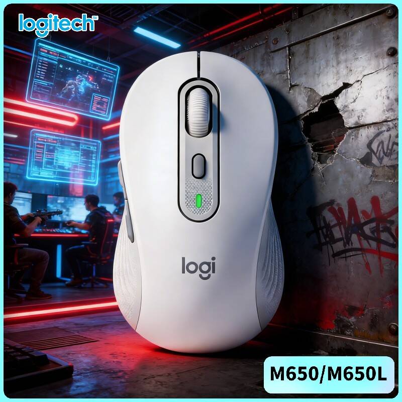 Pc Gaming Logitech - Ergonomiczna mysz Logitech M650/M650L - ciche