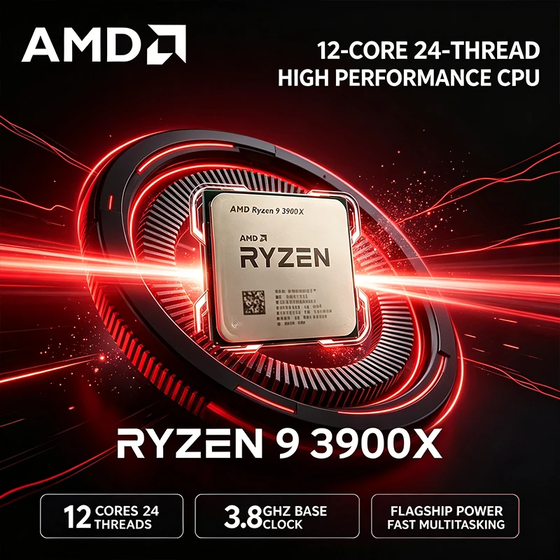 Amd Cpu Ryzen 9 - Procesor AMD Ryzen 9 3900X, 12-rdzeniowy,