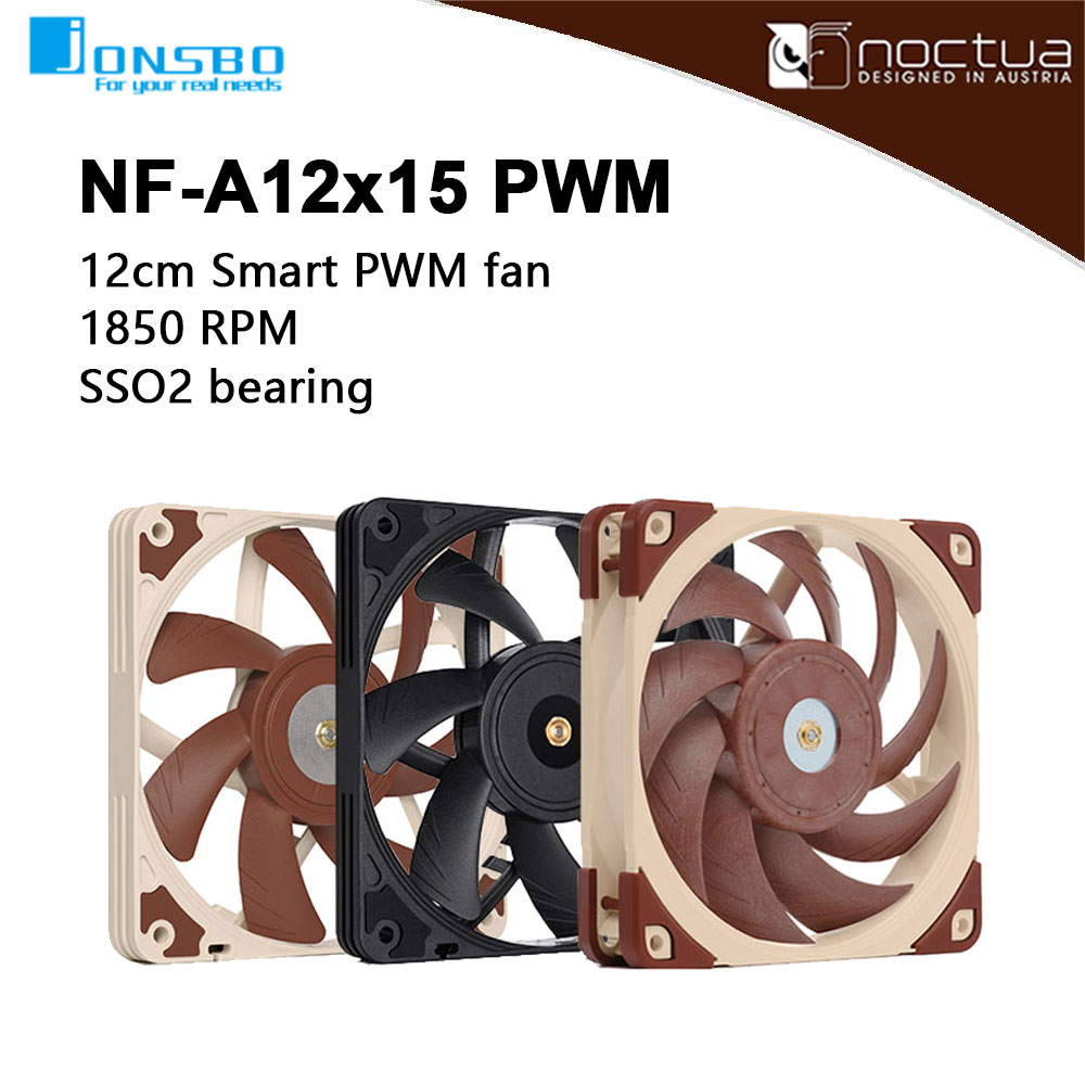 Pc Case Fan - Noctua NF-A12x15 PWM Chromax.black.swap 120mm ultra-cienki