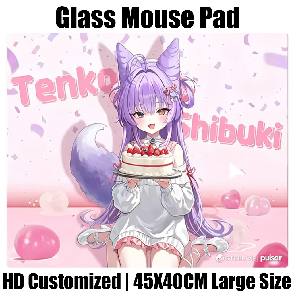 Fps Gaming Mouse - Japońska Anime Tenko Shibuki Szklana Podkładka