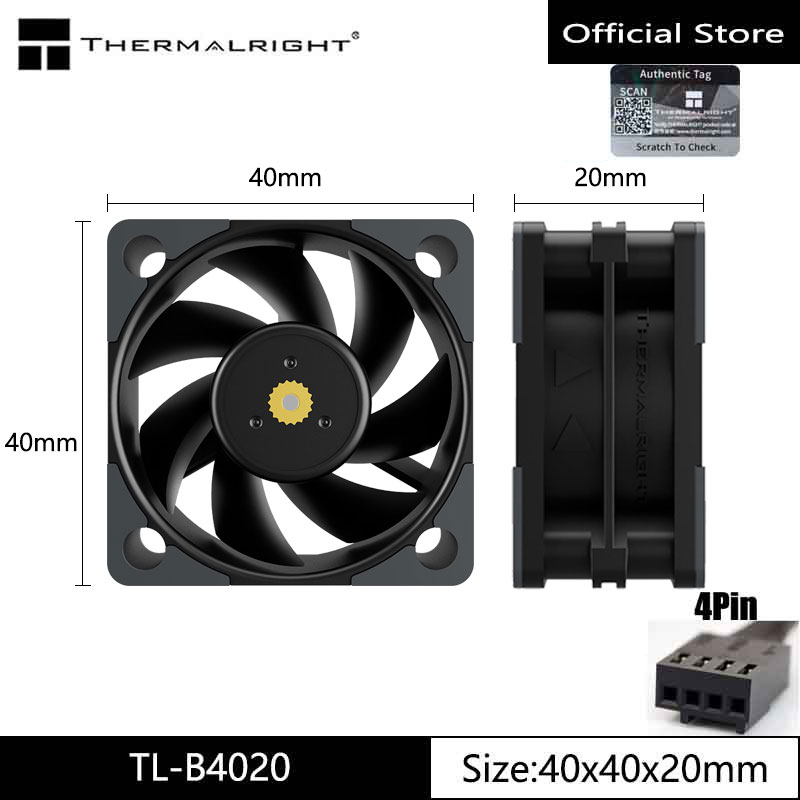 Pc Case Fan - Wentylator chłodzący Thermalright TL-B4020 4CM, 40x40x20mm/Dwułożyskowy/wysoka