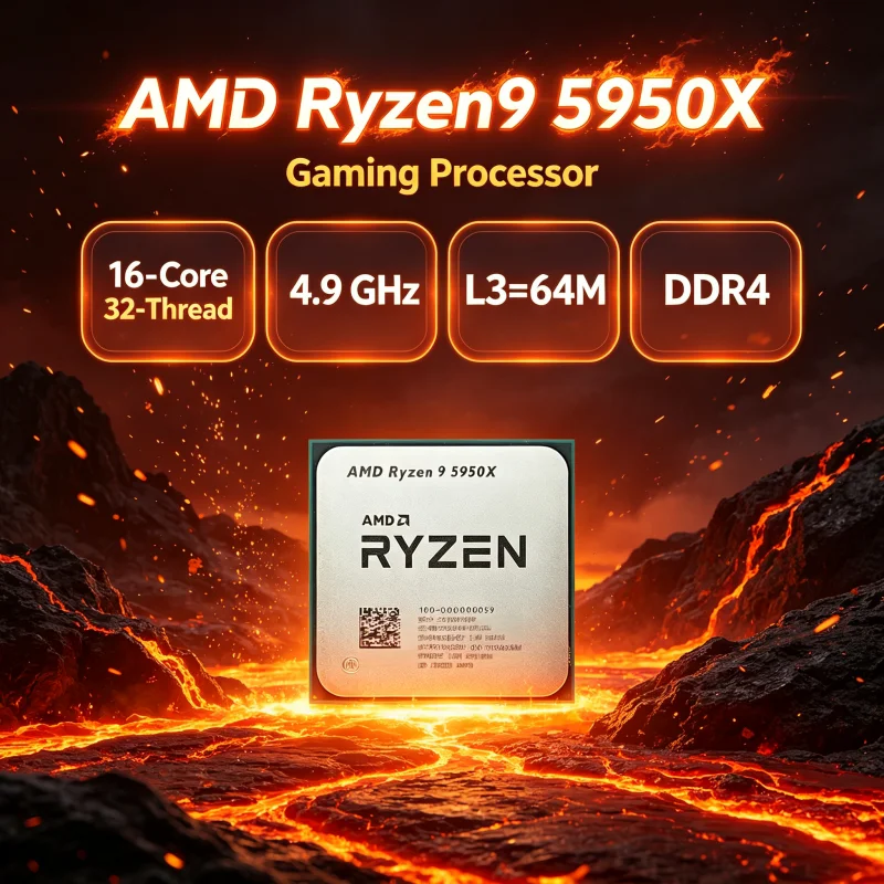 Amd Cpu Ryzen 9 - AMD Ryzen 9 5950X, bez chłodzenia,