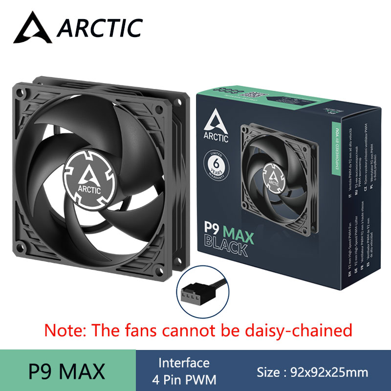 ARCTIC P9 Max Czarny Wentylato – Pc Case Fan recenzja i cena