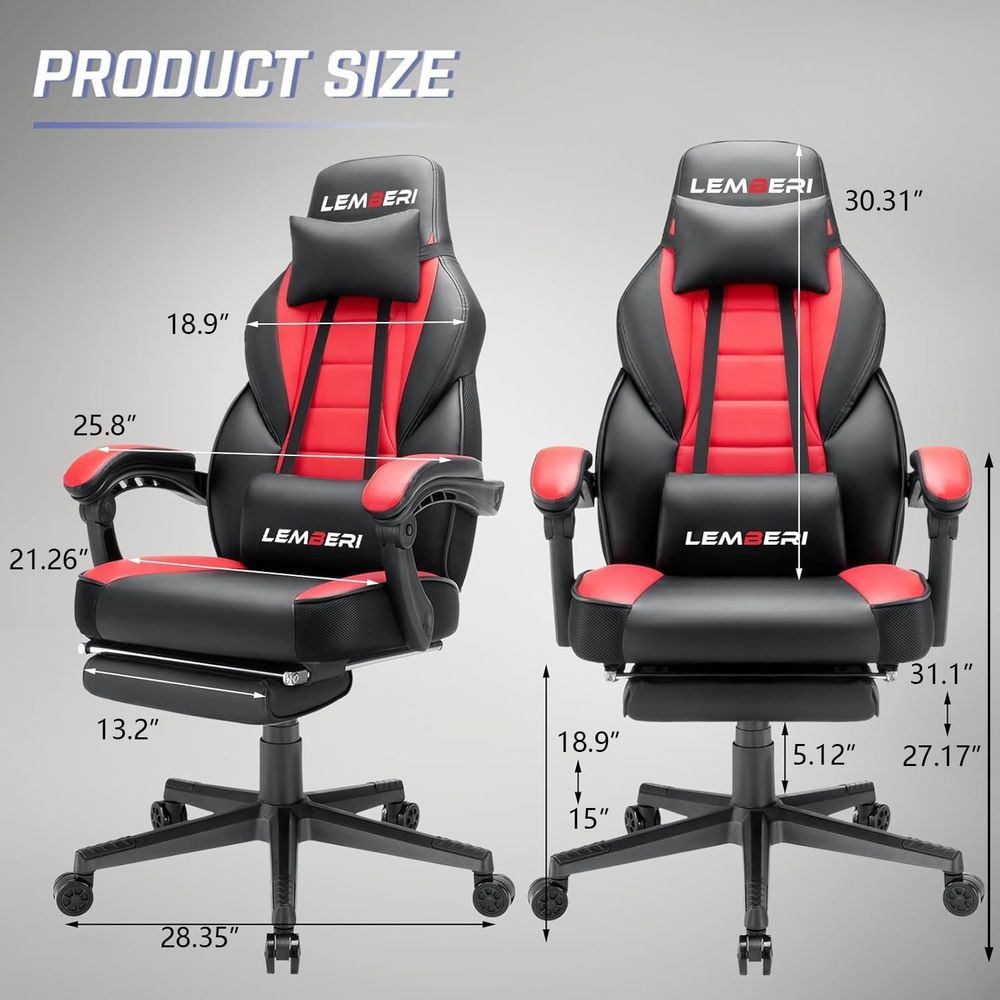 Wysokie krzesło gamingowe o ud – Pc Gaming Chair recenzja i cena