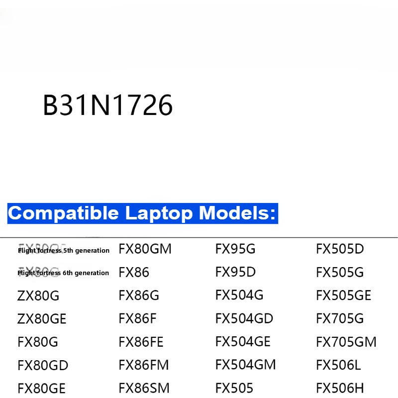 Bateria do laptopa B31N1726 do – Pc Gaming Asus Rog recenzja i cena